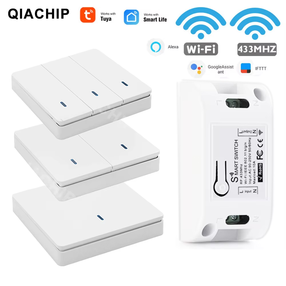 Universal Remote Smart Home - Tuya WiFi Smart Switch RF 433MHz
