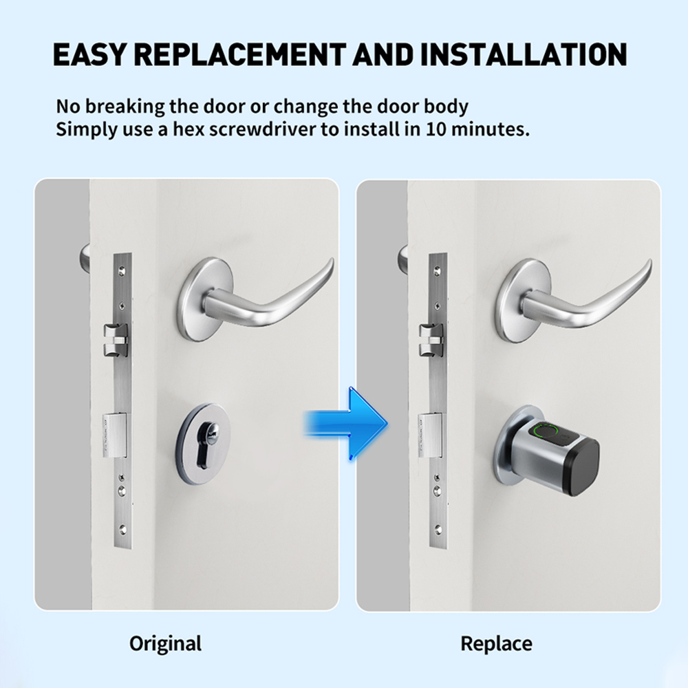 TTLock APP Fingerprint FRID Ca - Smart Home Door Lock ulasan dan harga