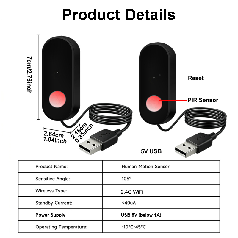Tuya WiFi PIR Motion Sensor Hu - Smart Home Wiser ulasan dan harga