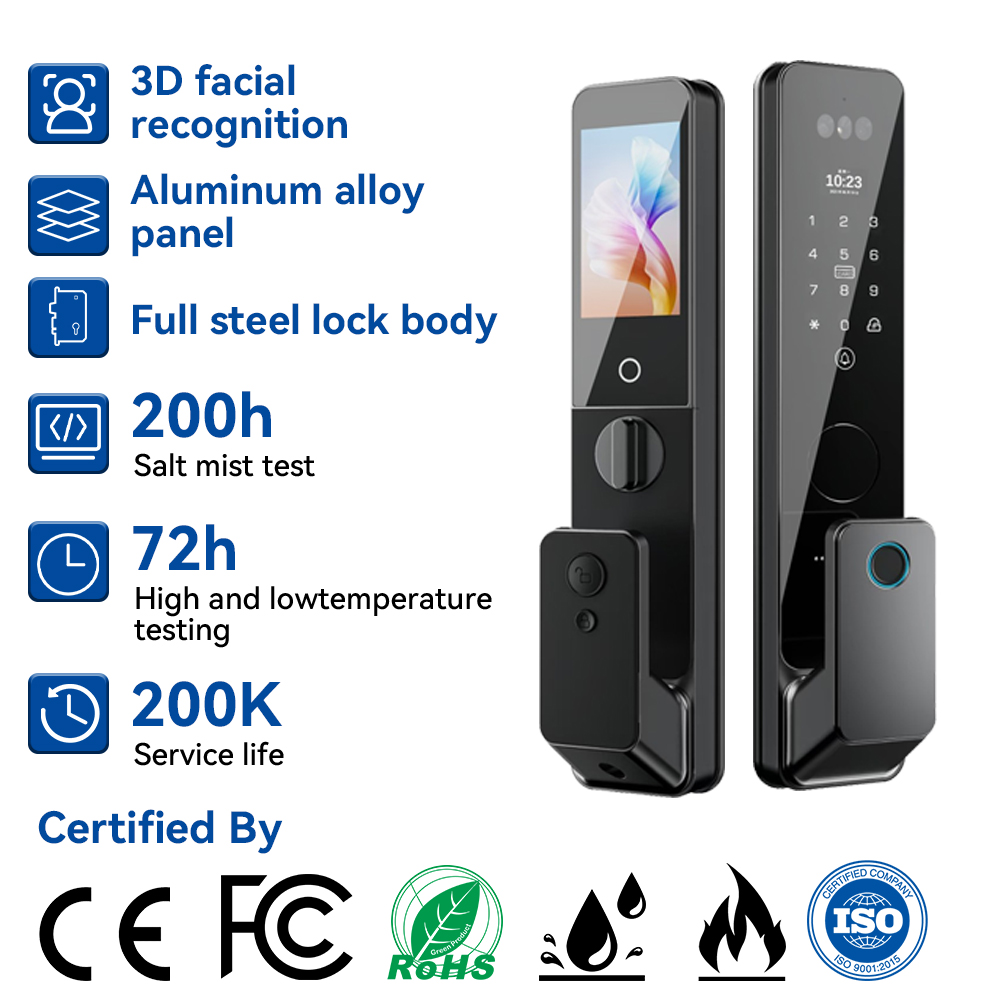 3D Smart Card Fingerprint & RF - Smart Home Door Lock ulasan dan harga