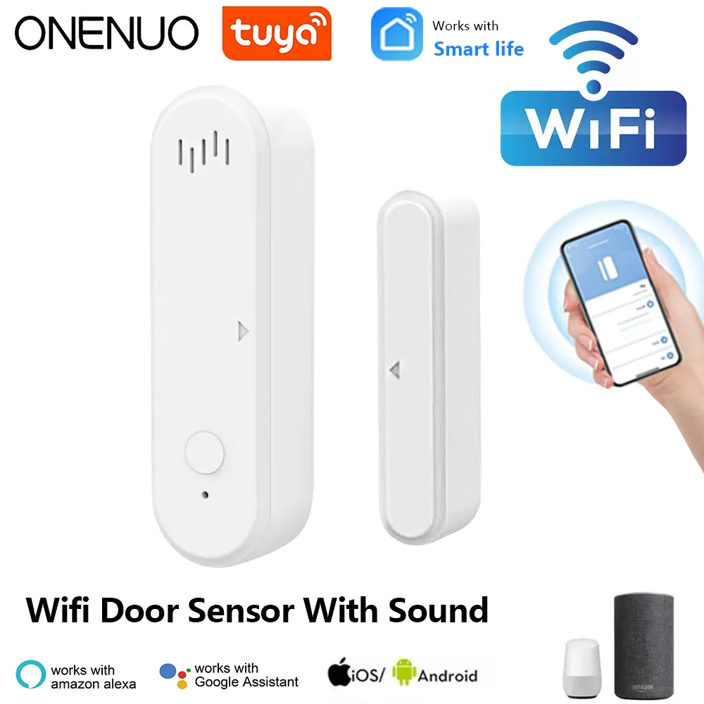 ONENUO Tuya Smart WiFi Door Se - Wireless Door Sensor ulasan dan harga