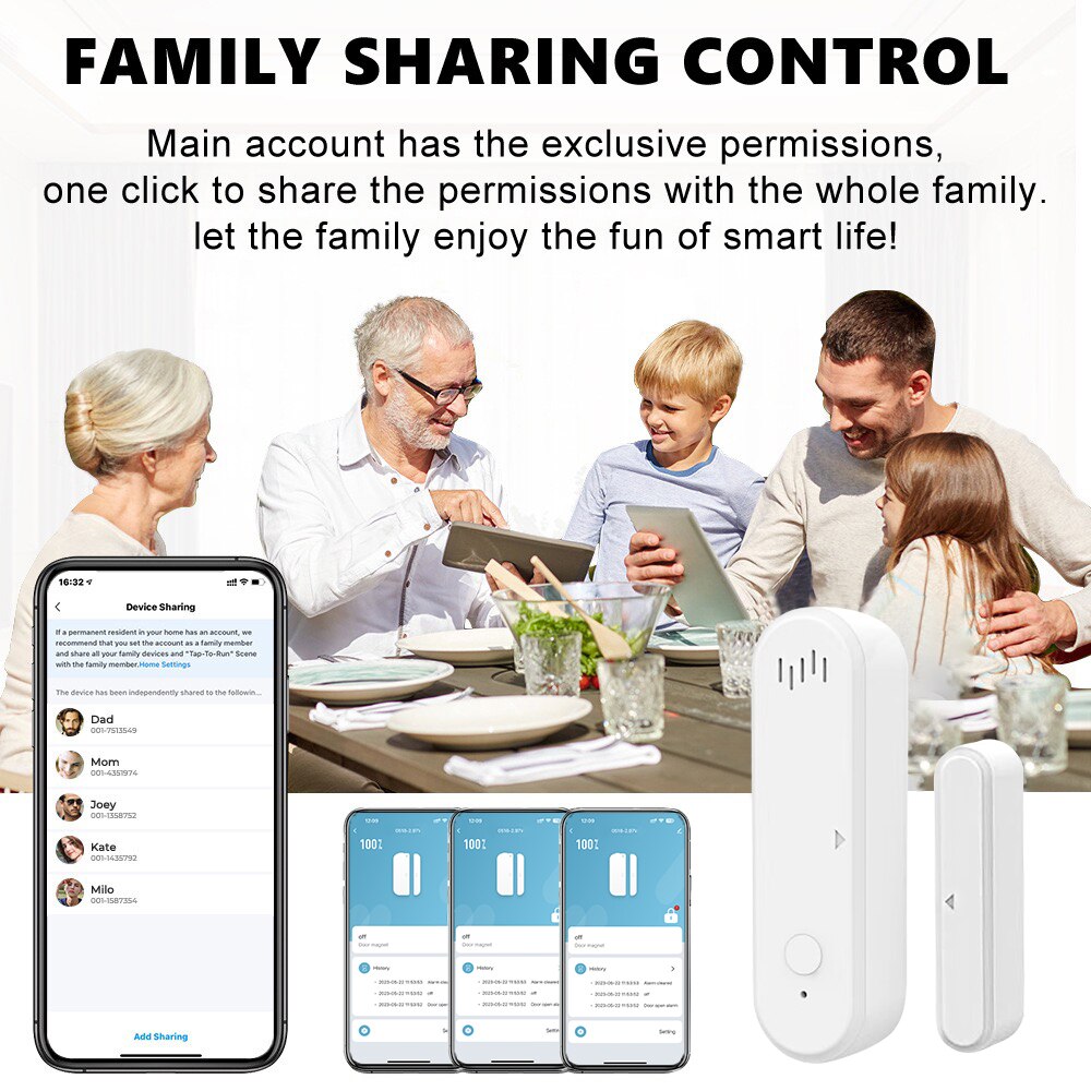 ONENUO Tuya Smart WiFi Door Se - Wireless Door Sensor ulasan dan harga