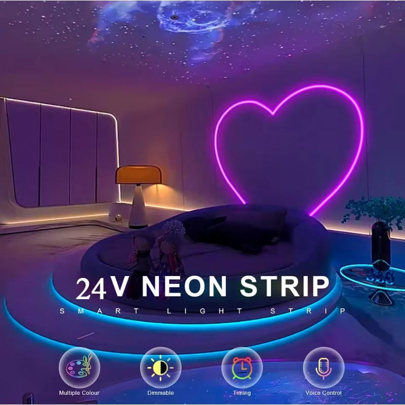 Tuya Smart Life WiFi LED Neon  - Smart Home Yellow ulasan dan harga