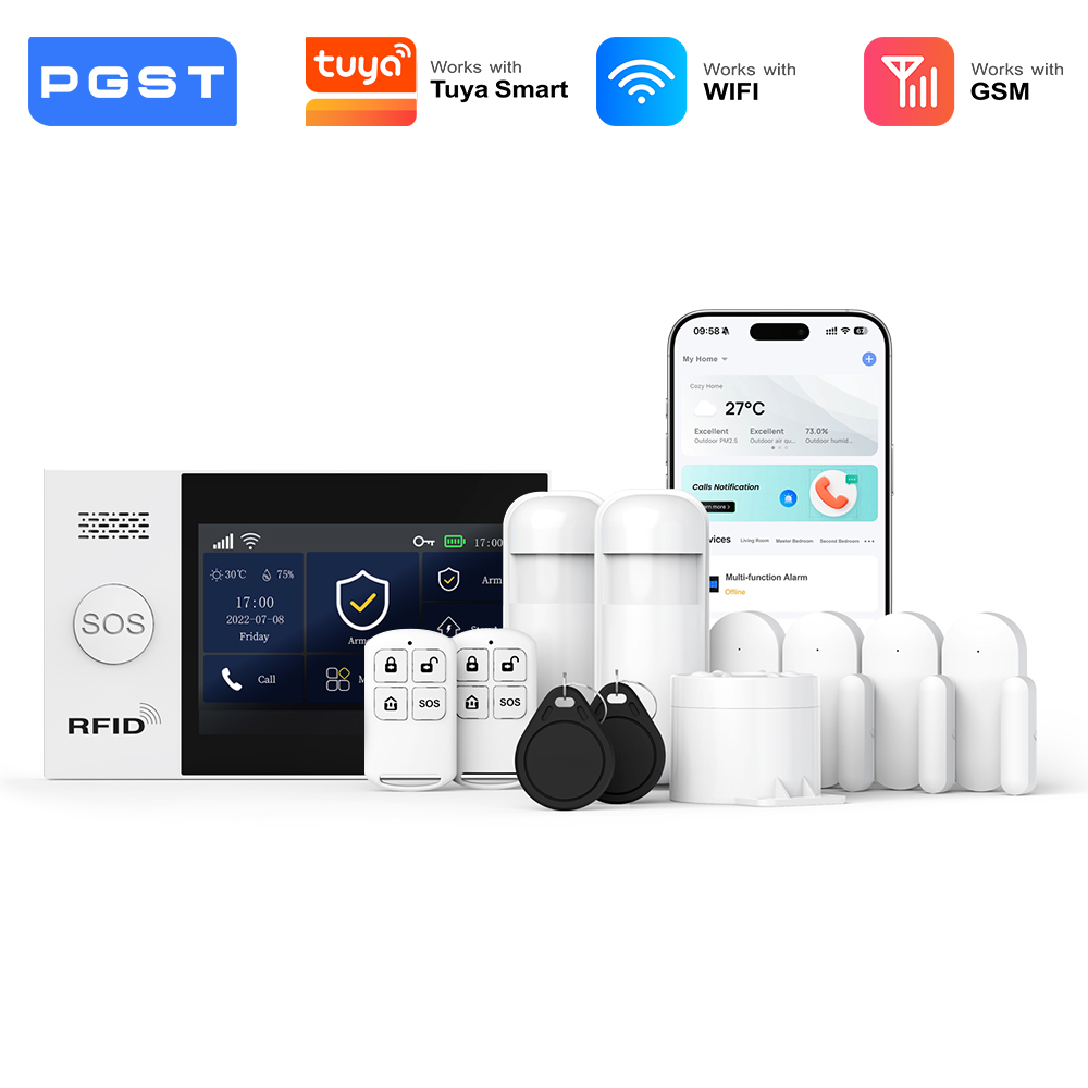 PGST 2G WiFi Alarm System Kit  - Smart Home Wiser ulasan dan harga