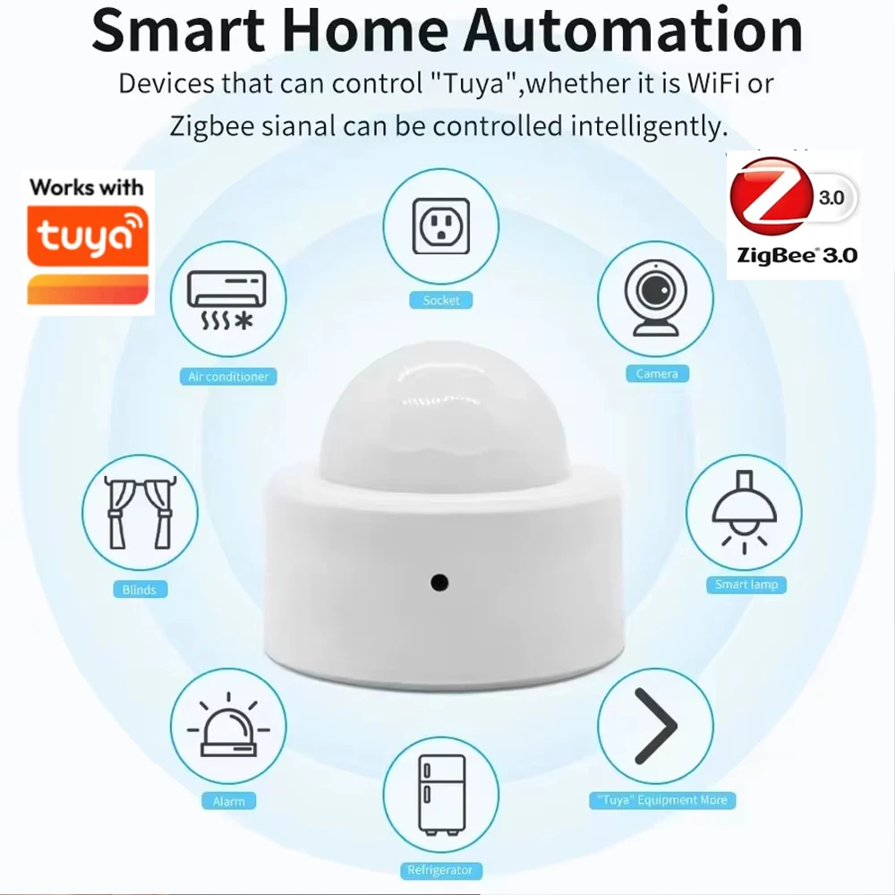 Work with Tuya Zigbee PIR Moti - Smart Home Wiser ulasan dan harga